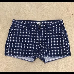 🆕🔥MADEWELL SUPER CUTE NAVY BLUE&WHITE SHORTS W/POCKETS FRONT&BACK SO SOFT!NWOT